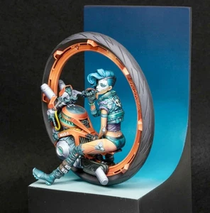 1/24 Resin Figure Model Kit Fantasy Punk Motorcycle Girl Unassembled Unpainted - Picture 1 of 3