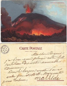 VESUVIO IN ERUZIONE - NAPOLI -16641- - Picture 1 of 1