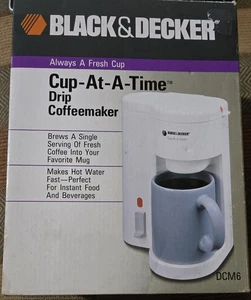 NOS 1992 Black & Decker Drip Coffee Maker Cup at a Time Model DCM6 - Picture 1 of 8