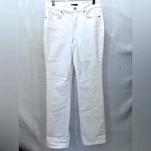NWT Women’s NYDJ Marilyn Straight Jeans Optic White Stretch size 4 - Picture 1 of 8