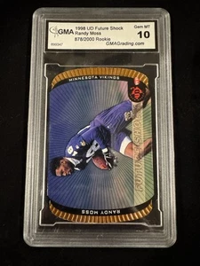 1998 UD3 #FS17 Randy Moss Future Shock Die Cut RC /2000 Vikings GMA 10 - Bild 1 von 2
