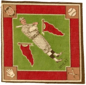 1914 B18 FELT BLANKET (NO #) ZACH WHEAT "GREEN INFIELD" BROOKLYN DODGERS, 071825 - Picture 1 of 2