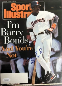 Barry Bonds Signed Sports Illustrated 5/24/93 "I'M Barry And You're Not" Jsa coa - Picture 1 of 5