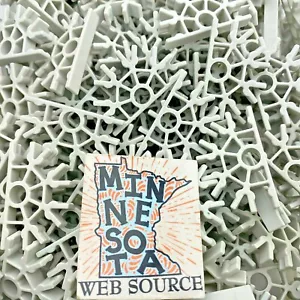 100 Connettori 5 Posizioni Knex Grigio Chiaro NUOVI - Ricambi K'nex Standard - Foto 1 di 6