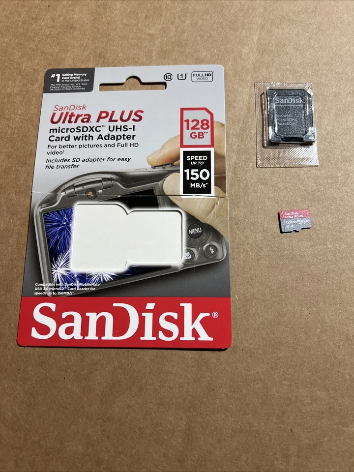 SanDisk Ultra PLUS 128GB microSDXC UHS-I Memory Card - Image 1 of 1