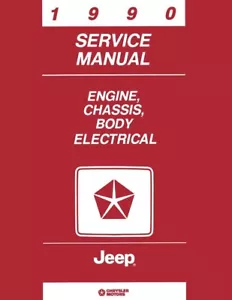 1990 Jeep Cherokee Comanche Wrangler Shop Service Repair Manual Book Guide OEM - Picture 1 of 8