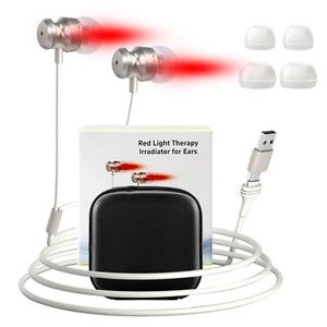 Tinnitus Earplug 650NM Laser Therapy For Ear Nose Tinnitus& Rhinitis Relief - Picture 1 of 12