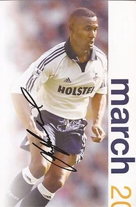 TOTTENHAM: LES FERDINAND SIGNIERT A4 (12x8) OFFIZIELLES KALENDERBILD + COA - Bild 1 von 1