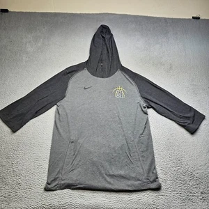 Nike Pullover Adult Large Gray Basketball Warm Up Hooded Long Sleeve Dri Fit - Picture 1 of 16