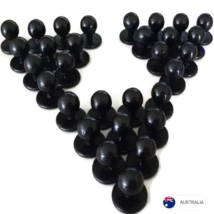 NEW Chef Jacket Buttons 30 X Black Chefs Button Replacement Pack Set Stud - Picture 1 of 6