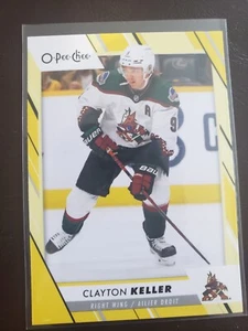 2023-24 Clayton Keller YELLOW O-Pee-Chee Hockey Arizona Coyotes - Picture 1 of 2
