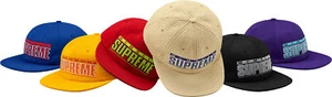 Supreme ZigZag 6-Panel Cap Black Royal S/S 18 - Picture 1 of 1