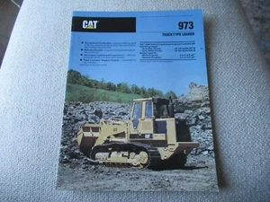 1989 CAT Caterpillar 973 track-type loader brochure - Picture 1 of 8