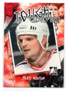 JOEY KOCUR rare TOUGH CUSTOMERS card 2005-06 ITG NEW YORK RANGERS