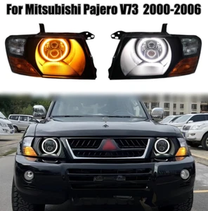 1Pair LED Front Headlights Headlamps for Mitsubishi Pajero V73 Montero 2000-2006 - Bild 1 von 11