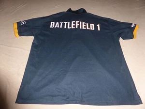 GAMESTOP BATTLEFIELD 1 MENS POLO SHIRT EMPLOYEE PROMO EXCLUSIVE SIZE 2XL EA DICE - Picture 1 of 5