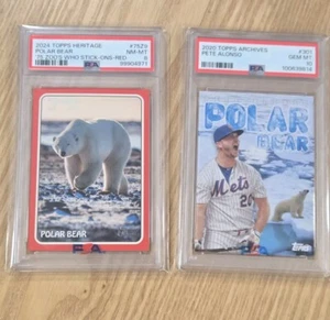2020 Topps Archives #301 2024 Heritage Zoo's Who - Pete Alonso Mets PSA Low Pop - Picture 1 of 5