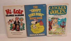 Vintage HI and LOIS, SNOOPY, CHICKEN JOKES Lot Of 3 Paperback Books Comics - Picture 1 of 24