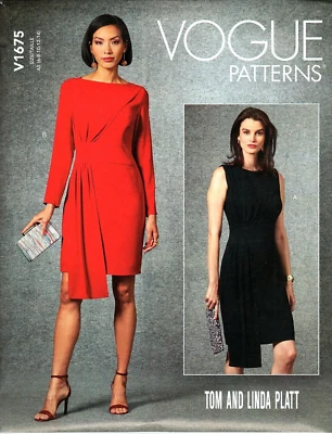 Vogue V1675 Misses 6 to 14 Designer Tom and Linda Platt Dress Sewing Pattern - Image 1 of 2
