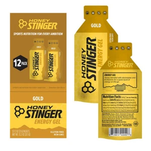 Honey Stinger Gold Energy Gel - Premium Honey-Powered Performance (12 Pack) FSH - Picture 1 of 1