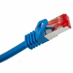 Cable de conexión blindado CAT 6A - 1 pie azul - Imagen 1 de 6