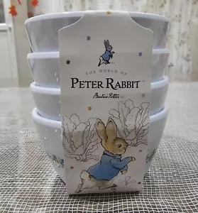 Beatrix Potter Peter Rabbit 4er Set Melamin Mini Leckerbissen Dessertschalen Ostern - Bild 1 von 9