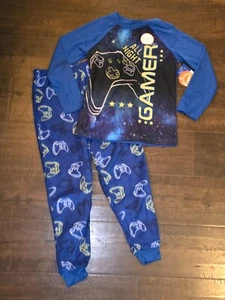 Wonder Nation Pajamas Boys All Night Gamer Glow In Dark Pjs Sz S XL XXL 6 14 16 - Picture 1 of 9