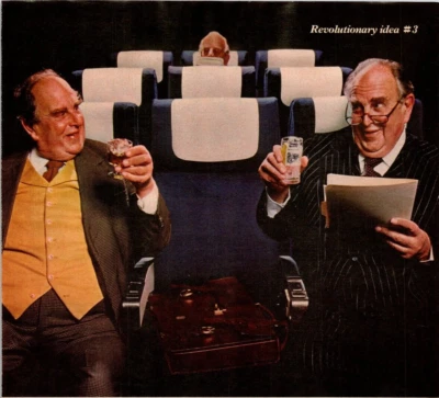Vintage 1980 Ad British Airways Airline Club Class Cheers British Revolution - Image 1 of 4