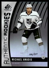 2017-18 SP Game Used Authentic Rookies Rainbow Michael Amadio 206/221 Kings #133