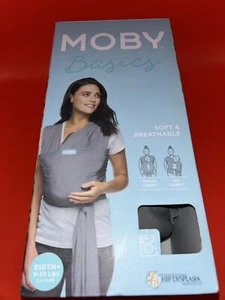 MOBY Envolvente Clásico PORTABEBÉS para Recién Nacidos (8 Lbs a 33 Lbs) - GRIS - Imagen 1 de 11