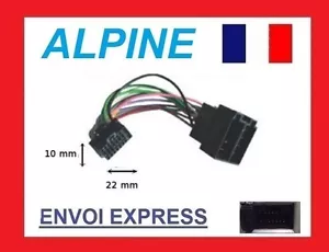 Cable Adaptador ISO Para Autoradio ALPINE CDA-9811R ; CDA-9812RB ; CDA-9812RR - Imagen 1 de 2