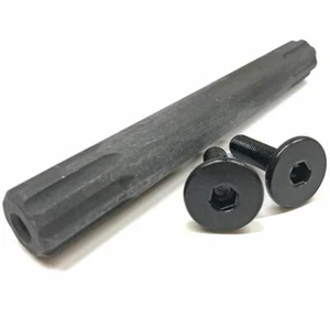 Jet BMX 8 Spline 19mm Kurbel Spindel Achse mit M8 Schrauben - Bild 1 von 1