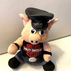Harley-Davidson Vintage 1993 Official Play by Play Pig Plüschtier Stofftier 6-7 Zoll - Bild 1 von 10