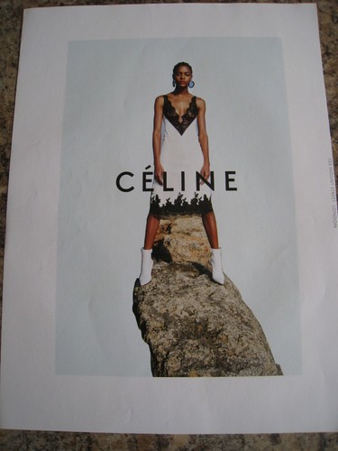 CELINE DRESS ROCK FASHION DESIGN IMAGE POSTER ADVERT APPROX A4 SIZE FILE 3