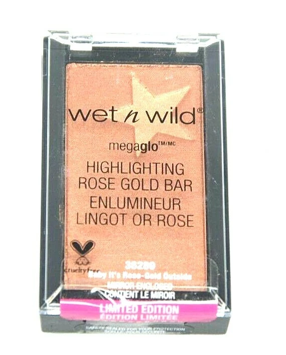 4X Wet N Wild Megaglo Resaltador Barra de Oro Rosa Bebé Es Oro Rosa Exterior Foto 1 de 1