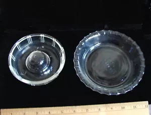 Vtg Pyrex 6" Pie Plate #206 + Glasbake Little Princess Baking Bundt Dish, Glass - Picture 1 of 7