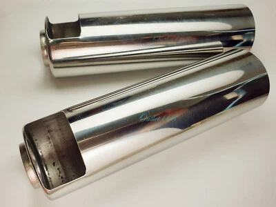 Par de horquillas delanteras cromadas Honda CB100 S90Z CS90Z CD90Z CG125 Benly S110 Foto 1 de 4