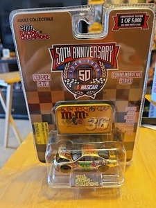 1998 Racing Champions M&M's #36 Ernie Irvin Pontiac w stand & plaque. - Picture 1 of 2