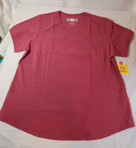 Wonderwink scrubs donna cerniera nascosta strappo Dolman rosa 1X 6234 - Foto 1 di 7