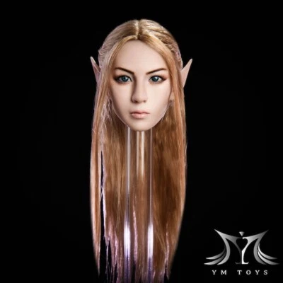 YMTOYS YMT09A 1:6 Female Head Sculpt ELF Ear Girl For 12" Pale Skin Figure Model - Image 1 of 4