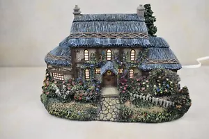 "Julianne's Cottage" #79741 Thomas Kinkade Lamplight Village 2002 w/COA - Picture 1 of 6