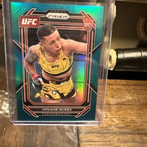 2023 Panini Prizm UFC Josiane Nunes #199 Rookie RC Teal Prizm /49 - Picture 1 of 2