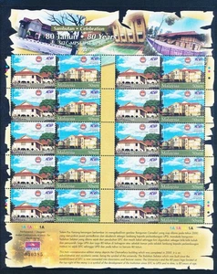 XE53307 Malaysia 2002 landmarks buildings XXL sheet MNH - Picture 1 of 1