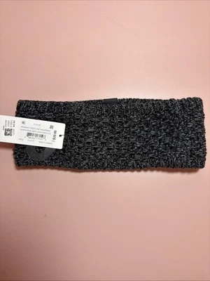 NUEVO con etiquetas Adidas Mujer Crestline Diadema Negro Y Gris Forrado de Vellón Foto 1 de 4