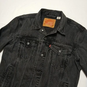 Giacca camionista uomo Levis 100% cotone nero taglia media - Foto 1 di 10