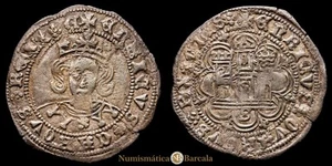 Enrique IV. Cuartillo. (3,27 g.). Sevilla. (1454-1474). AB-755.2. MBC - Foto 1 di 3