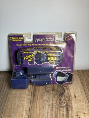 Game Boy Advance Power Station Translúcido Púrpura Glaciar Intec NUEVO De Colección Foto 1 de 4
