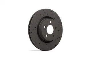 Hawk Performance HTC5040 Talon Cross Drilled And Slotted Brake Rotors - Picture 1 of 5