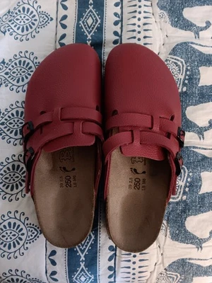 Zuecos Birkis Birkis rojos estrechos talla 8 EUR talla 39 para mujer nuevos sin caja Foto 1 de 3