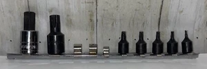 "Duralast T60 y CR-VT-55 3/8"" unidad y 1/4"" CR-VT-27,25,20,15,10 Torx Bit lote de 7" - Imagen 1 de 7